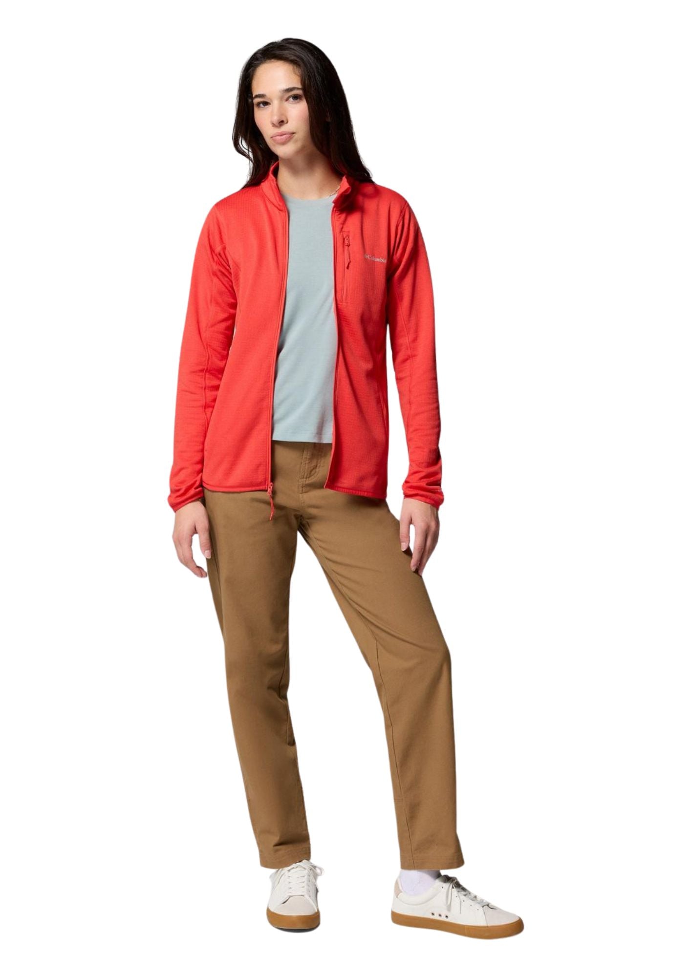 Chaqueta ligera Essential Hike Grid Fleece con cremallera completa
