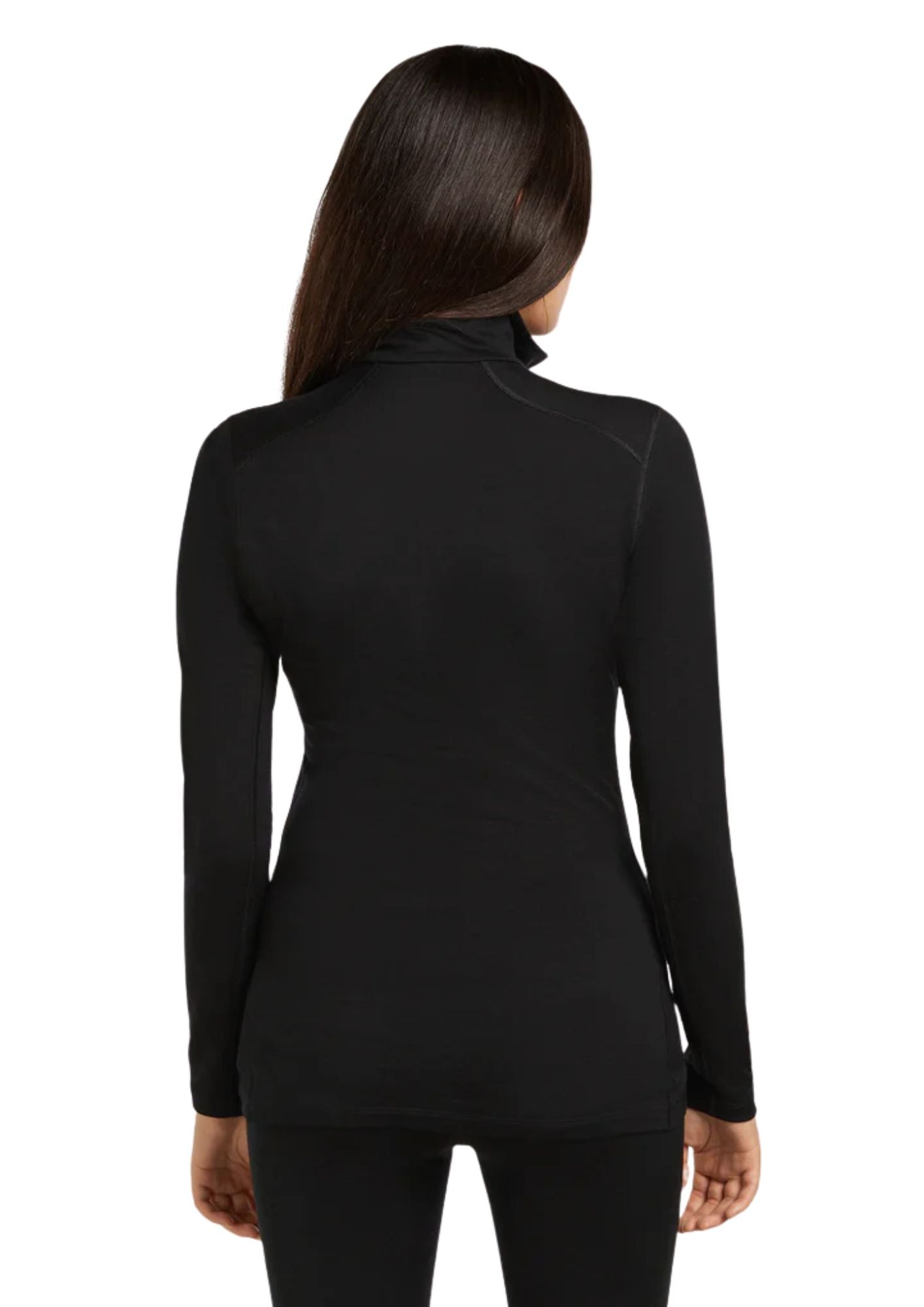 Camiseta térmica de merino con media cremallera Oasis 200 para mujer