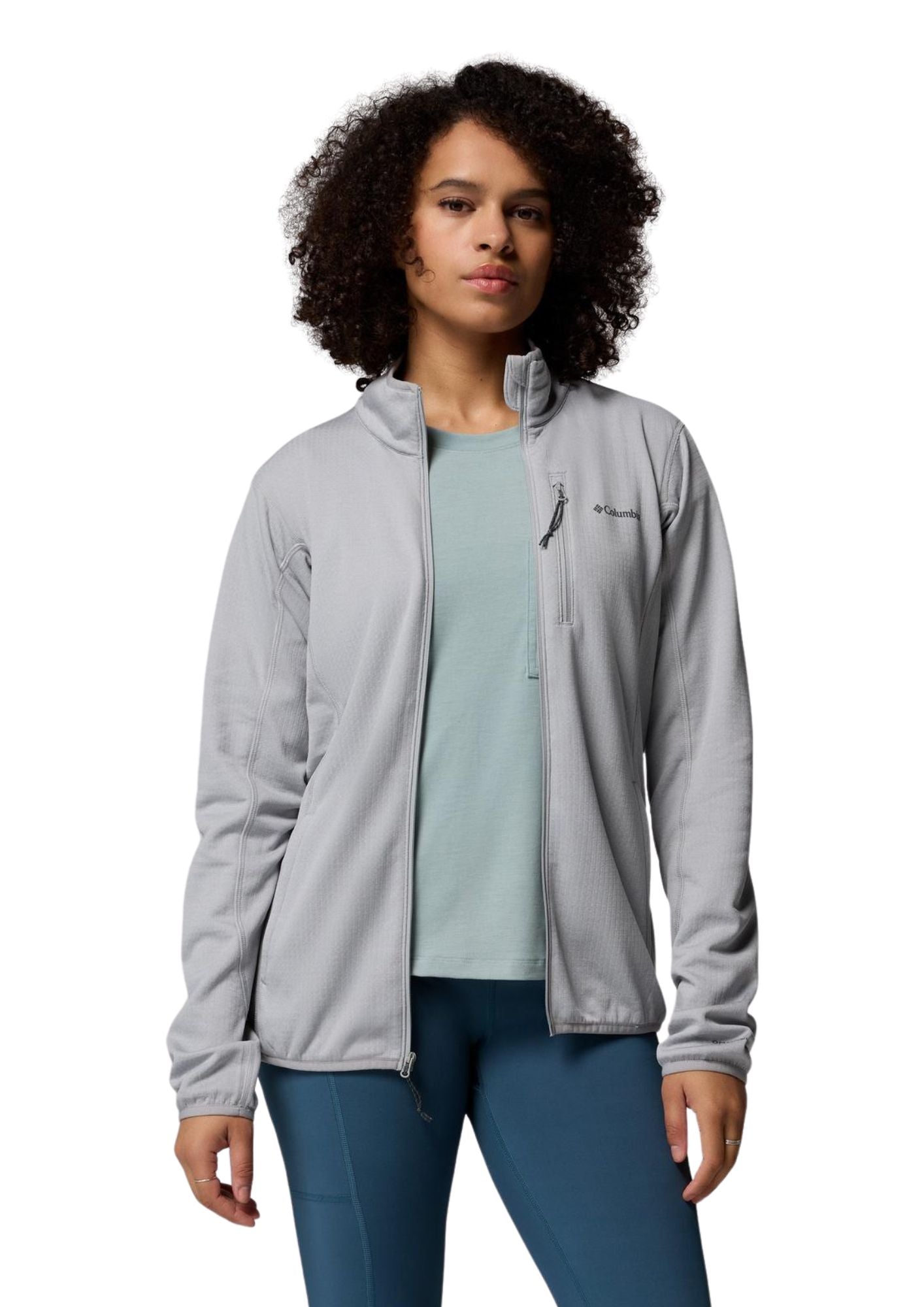 Chaqueta ligera Essential Hike Grid Fleece con cremallera completa