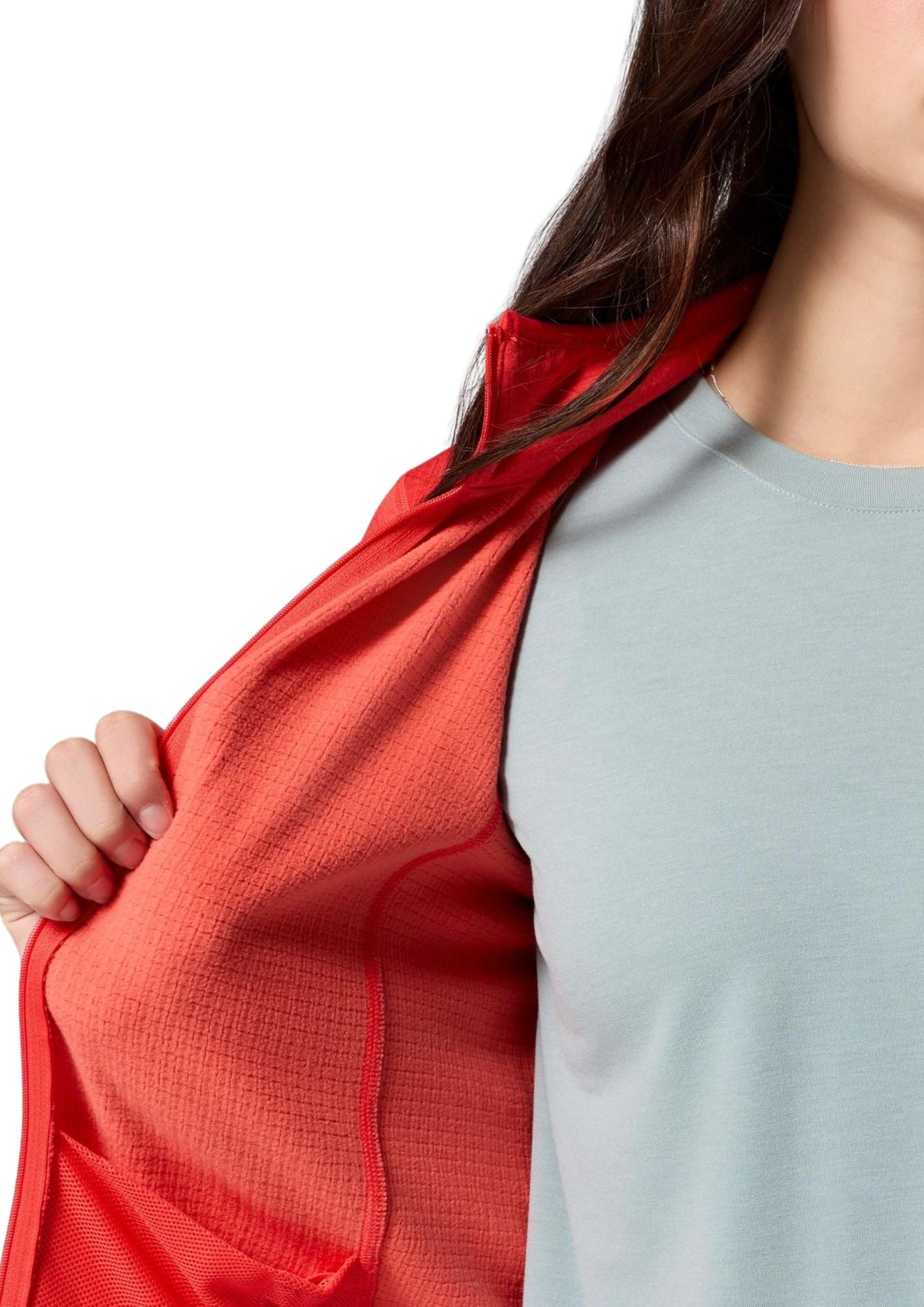 Chaqueta ligera Essential Hike Grid Fleece con cremallera completa