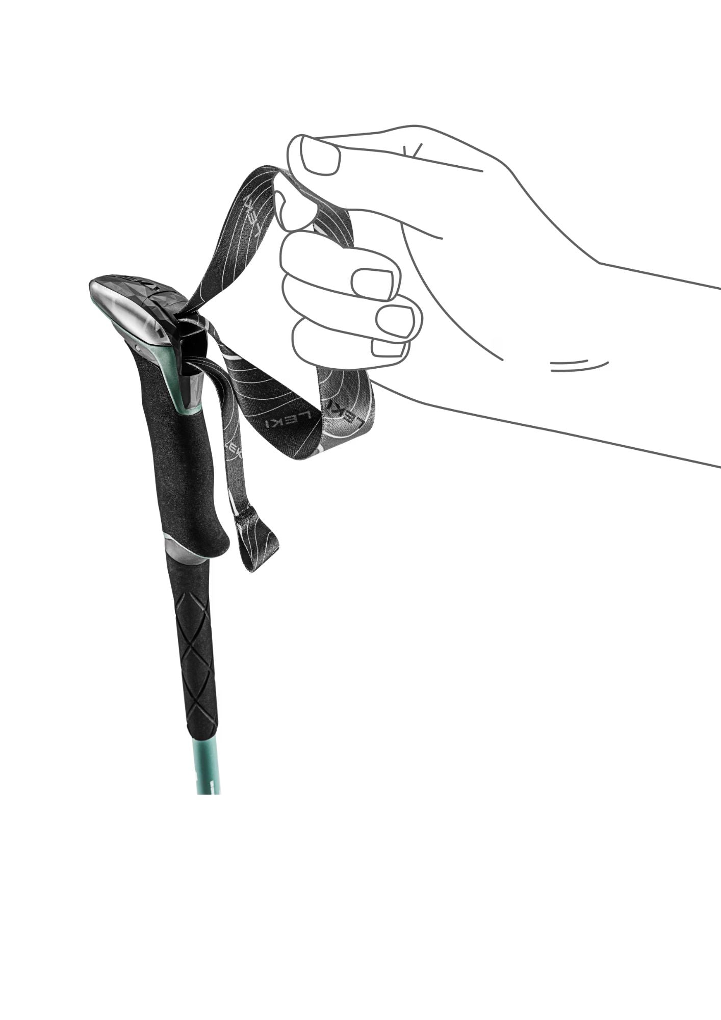 Bâton rétractable poignée mousse MAKALU LITE