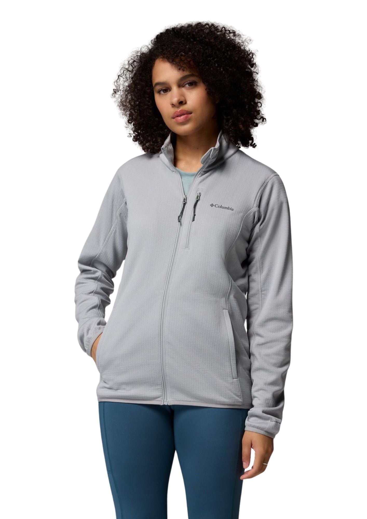 Chaqueta ligera Essential Hike Grid Fleece con cremallera completa