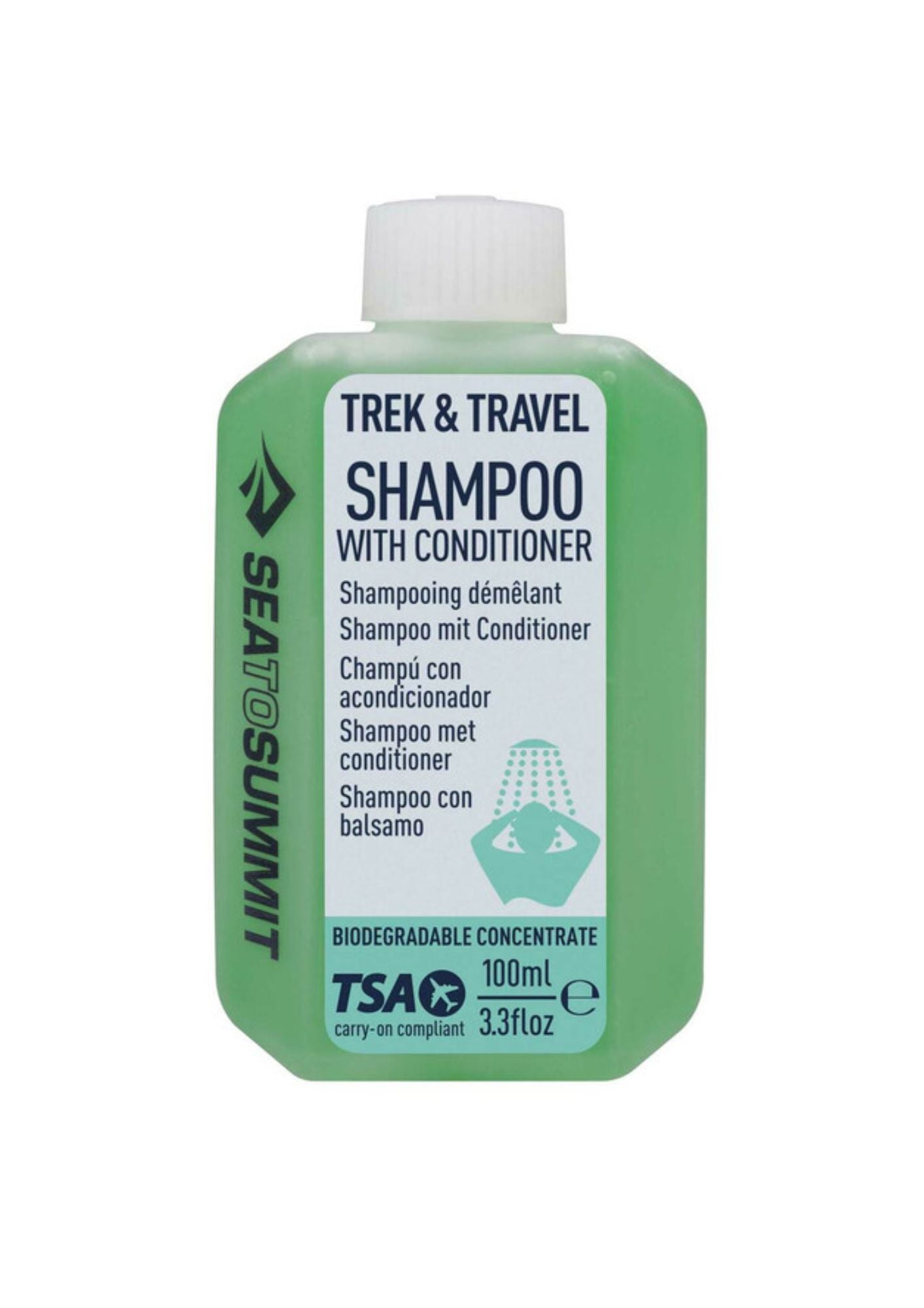 Liquid detangling shampoo - Trek & Travel Shampoo with conditioner