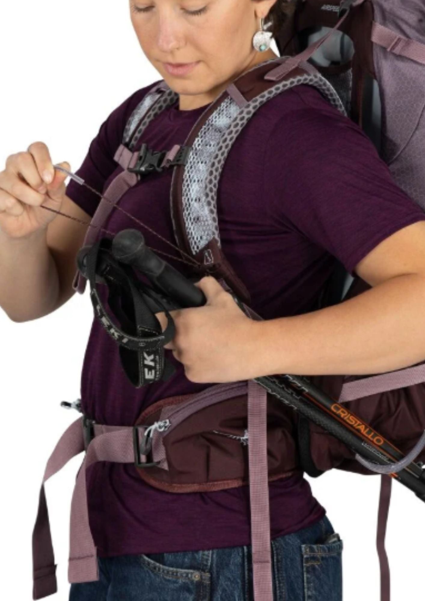 Mochila de senderismo para mujer 34L - SIRRUS 34