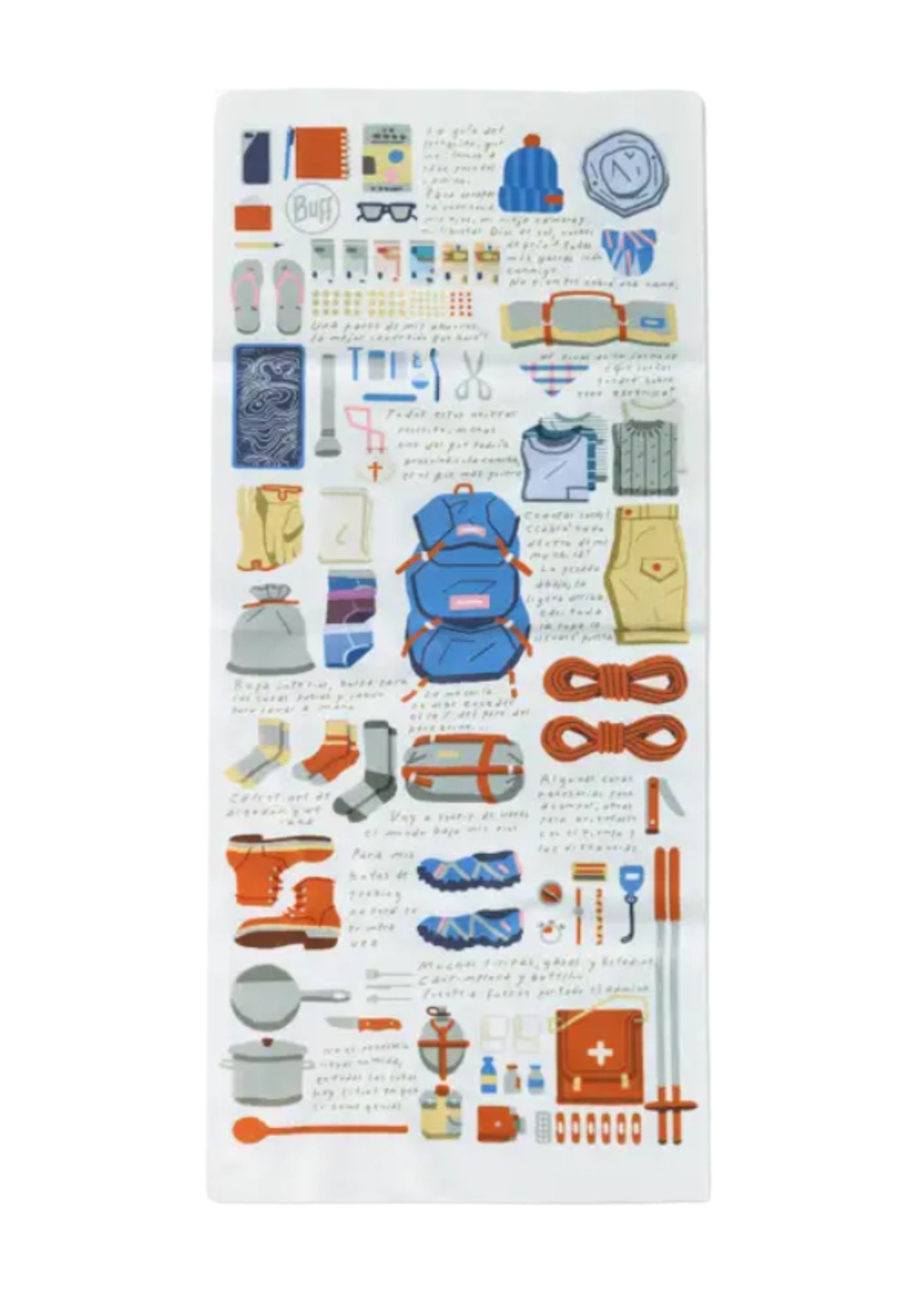 Tour de cou UV 50 + CoolNet UV® Camino de Santiago - Guia Peregrino