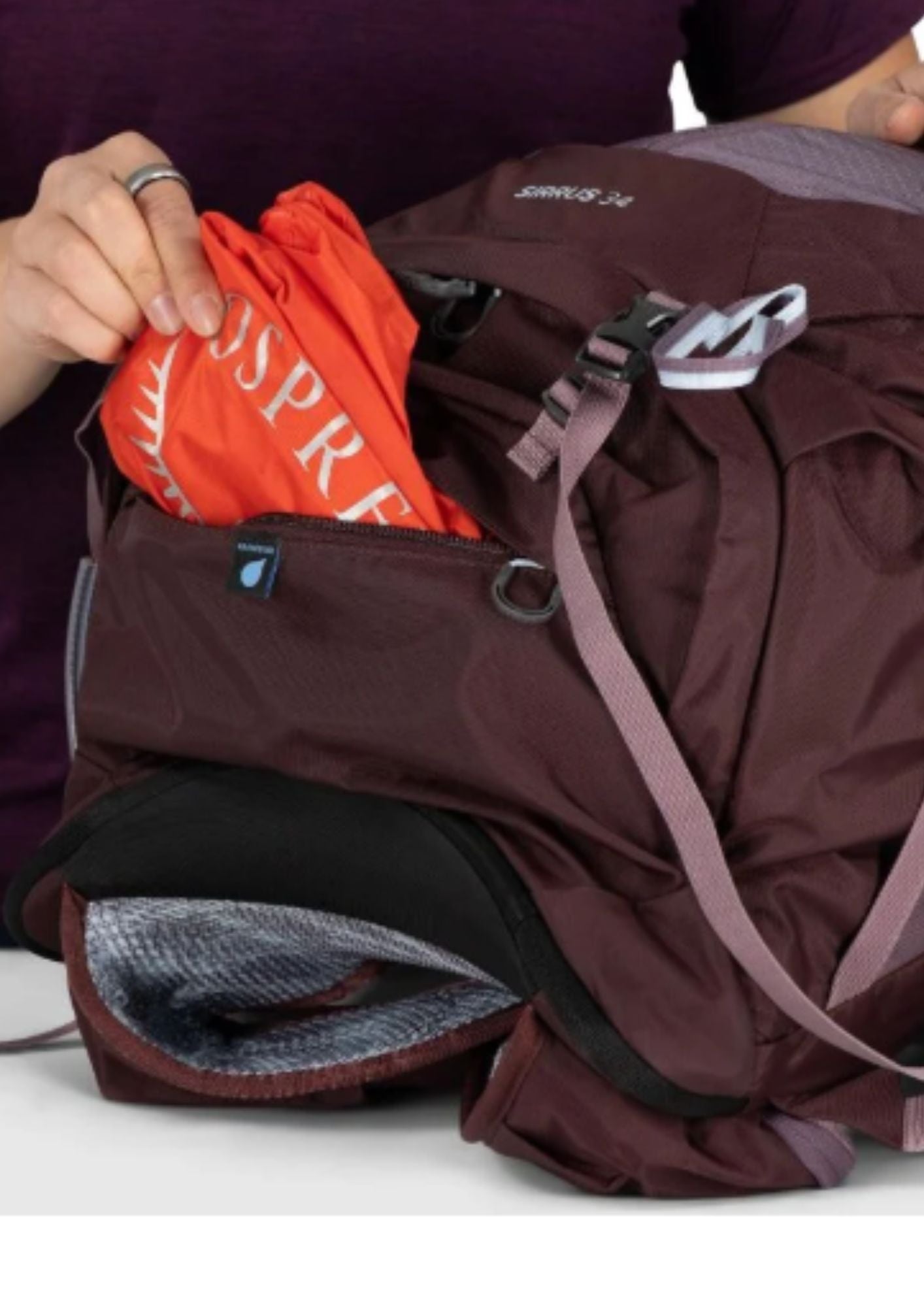 Mochila de senderismo para mujer 34L - SIRRUS 34