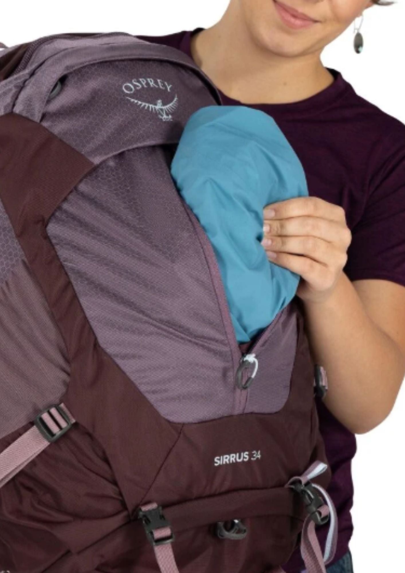 Mochila de senderismo para mujer 34L - SIRRUS 34