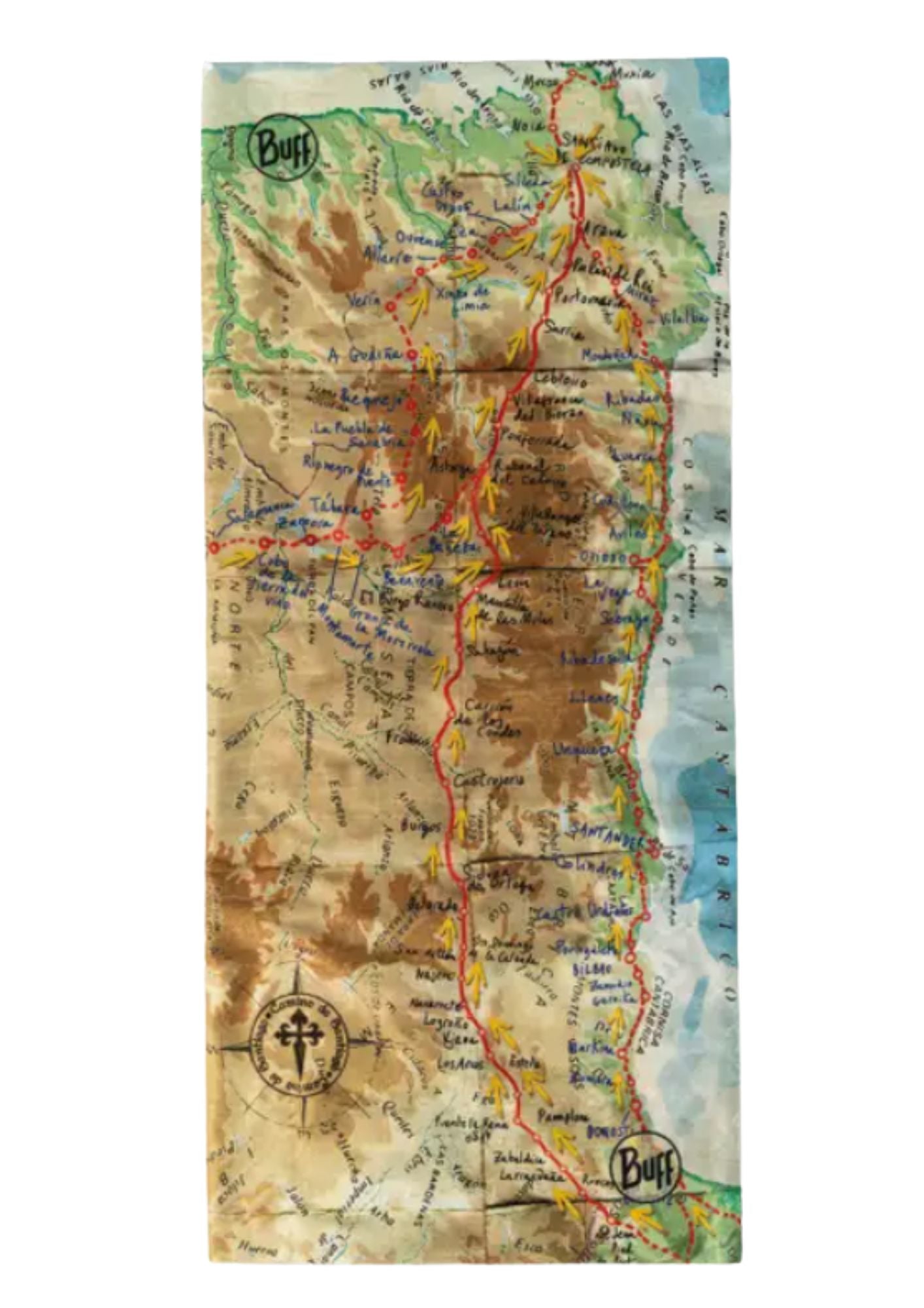 Tour de cou UV 50 + CoolNet UV® Camino de Santiago